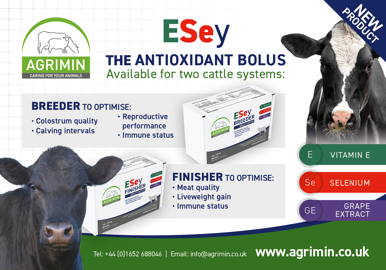 NEW ANTIOXIDANT BOLUS RANGE Agrimin